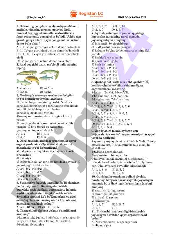 Odam qon guruhlari va morfologik mezoni test