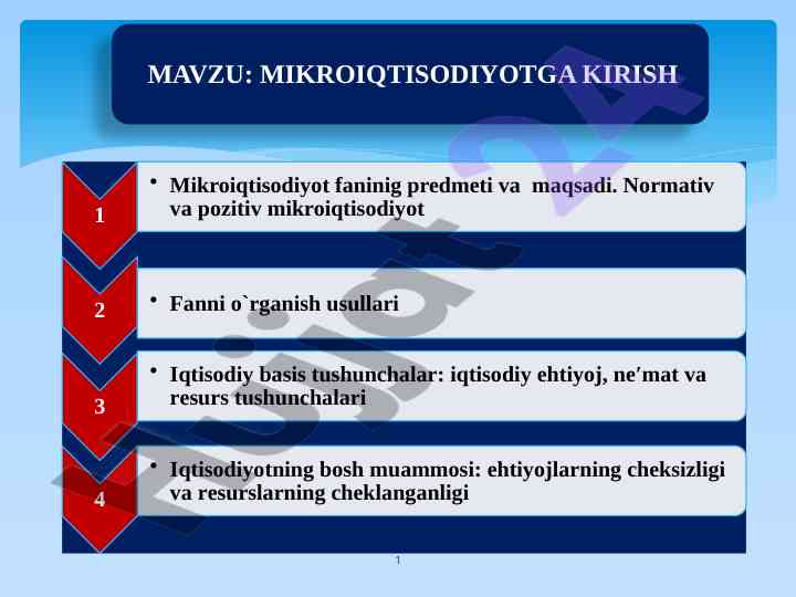 Iqtisodiy jarayonlar va ularga ta'sir etuvchi omillar