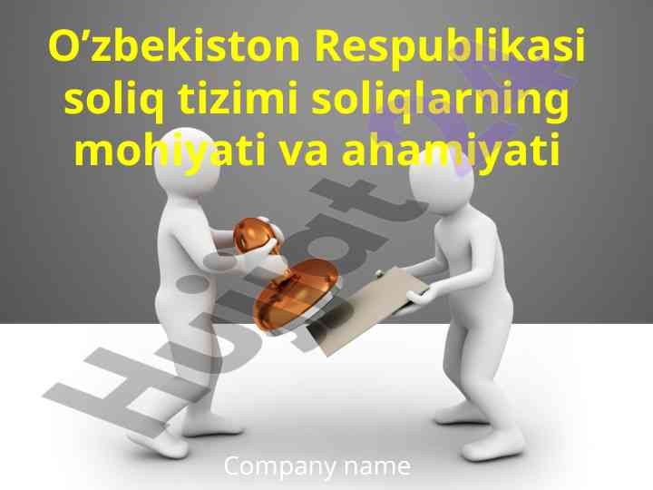 O’zbekiston respublikasi soliq tizimi va ahamiyati