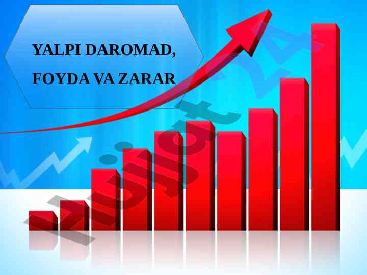 Yalpi daromad foyda va zarar tushunchalari