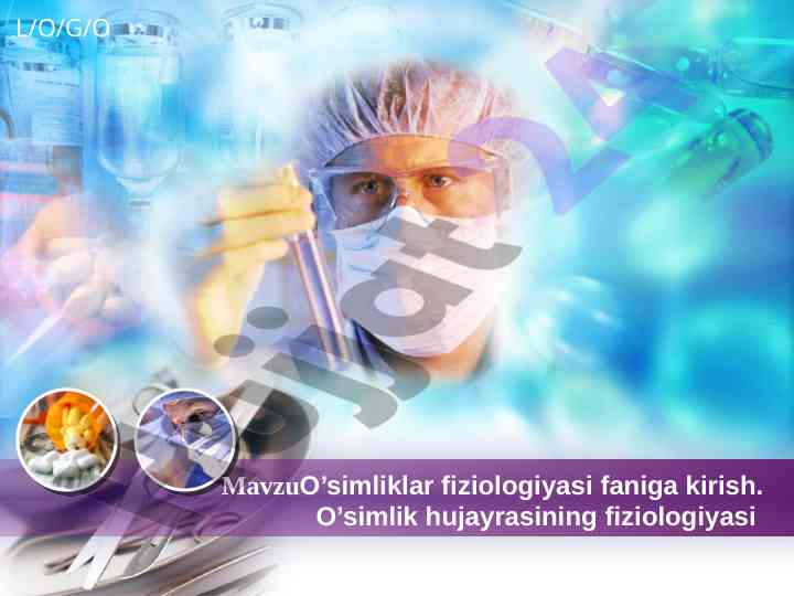 O’simliklar fiziologiyasi fani asoslari