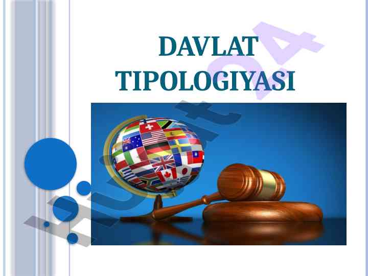 Davlat tipologiyasi va tarixiy rivojlanish