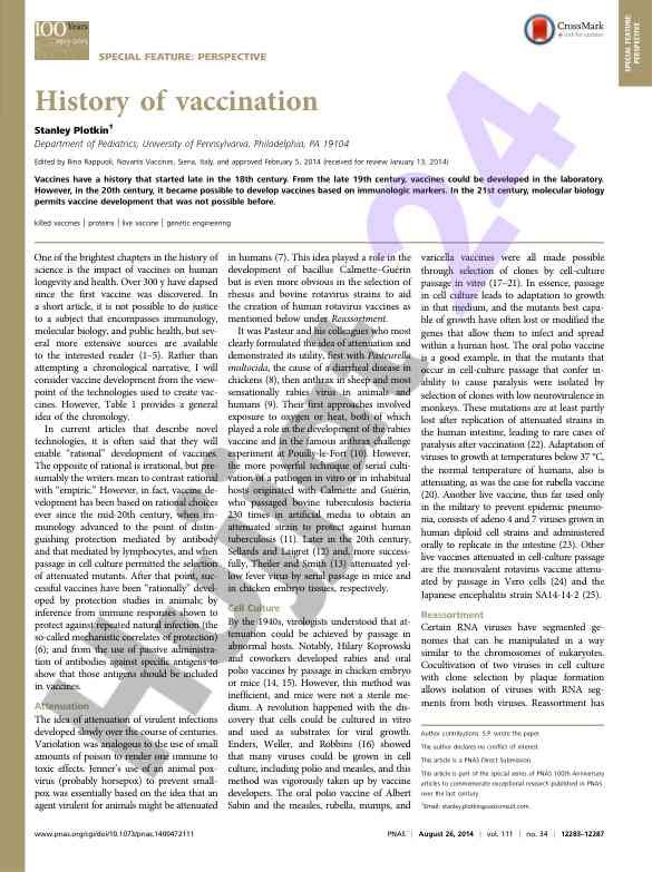 History of vaccination and its impact on public health