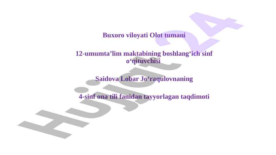 Ona tili 4-sinf mavzu: 169-171-mashqlar