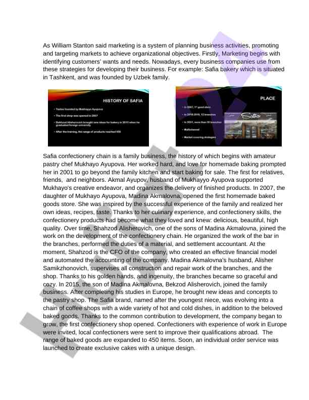 Marketing strategies in family business development