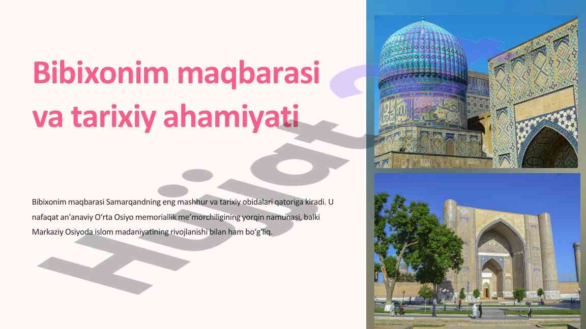 Bibixonim maqbarasi va tarixiy ahamiyati