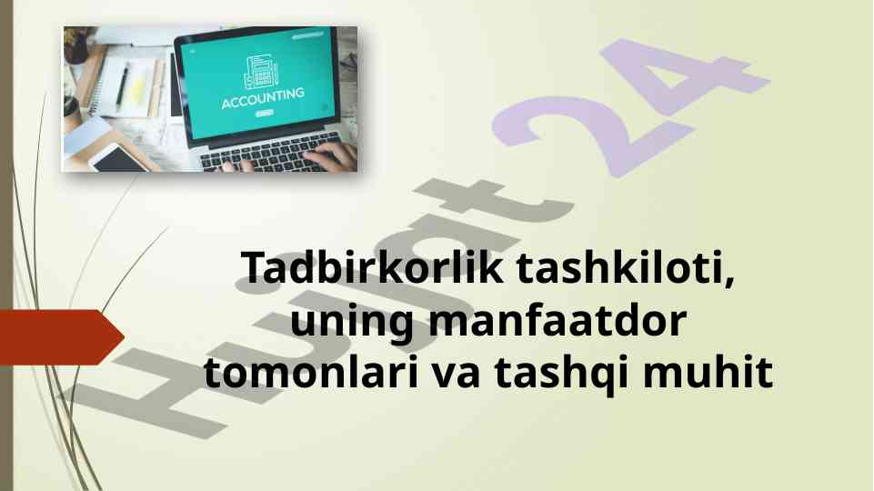 Tadbirkorlik tashkilotlari va ularning muammolari