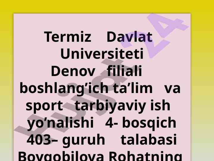 Powerpoint dasturi asoslari va taqdimot yaratish
