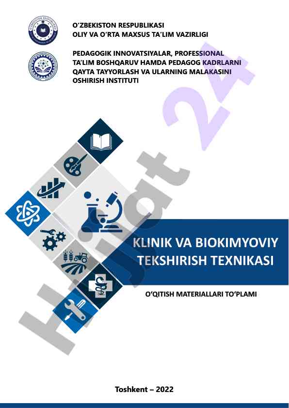 Oʻqitish materiallari toʻplami klinik va biokimyoviy tekshiruv