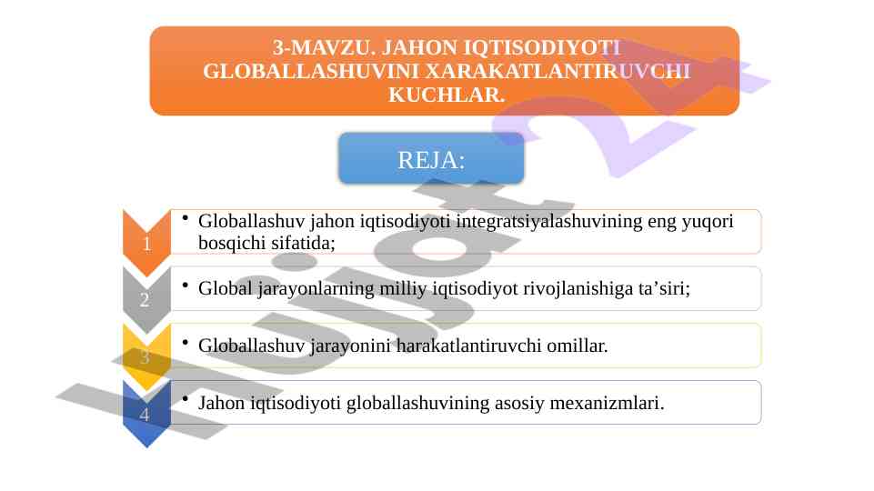 Integratsiya va globallashuvning iqtisodiy ta'siri