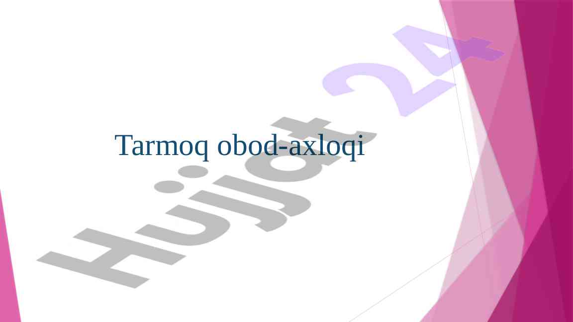 Ijtimoiy tarmoqda obod-axloqni saqlash