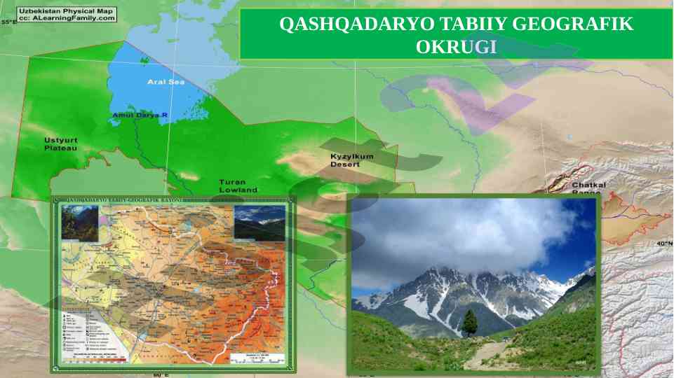 Qashqadaryo tabiiy geografik okrugi tahlili