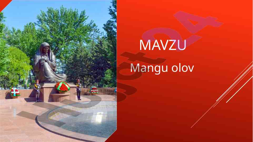 Mangu olov she’ri bilan tanishtirish darsi