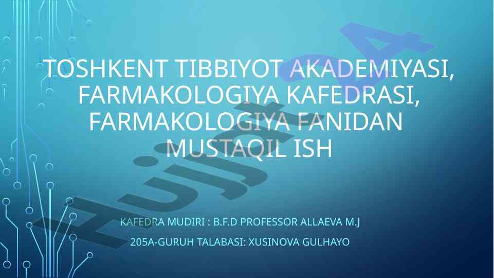 Anafilaktik shok va uni davolash