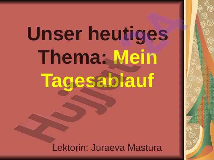 Mein tagesablauf und modalverben für deutschlerner