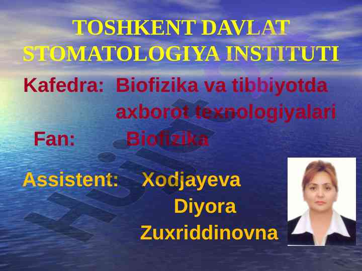 Biologik suyuqliklarning yopishqoqligini aniqlash