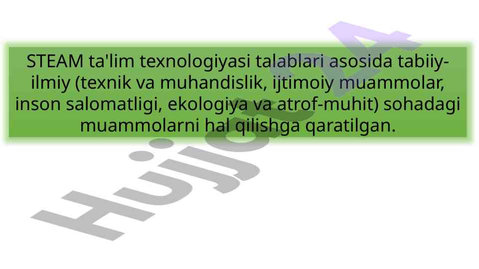Steam ta'lim texnologiyasining tabiiy-ilmiy fanlarga ta'siri