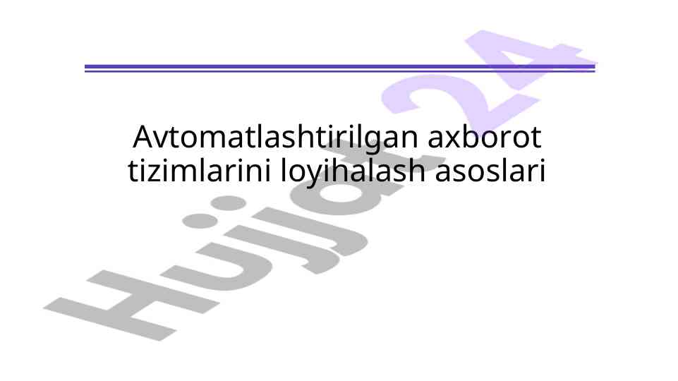Axborot tizimlarining hayotiy davri tushunchasi