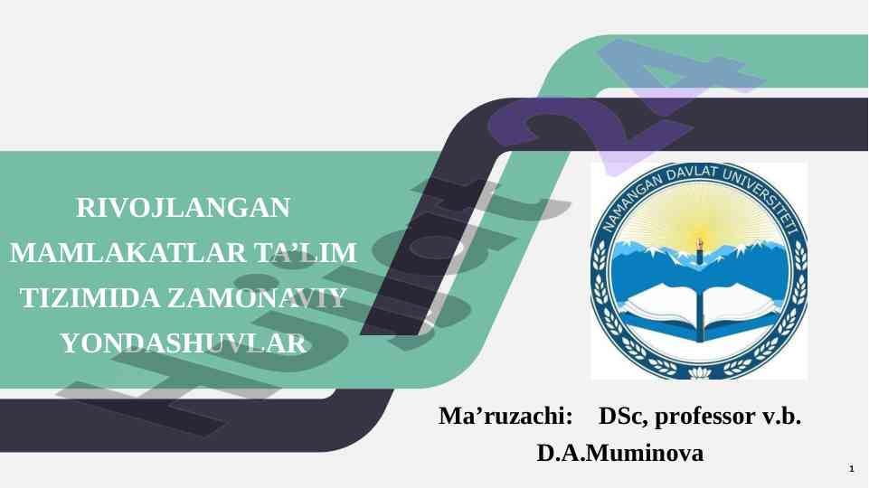 Rivojlangan mamlakatlar ta’lim tizimida zamonaviy yondashuvlar