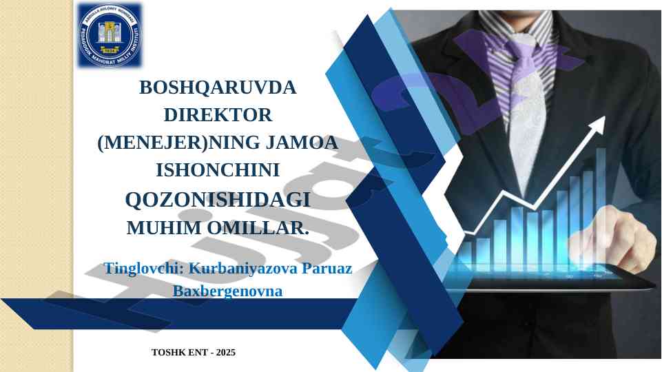 Jamoa ishonchini qozonish bo‘yicha muhim omillar