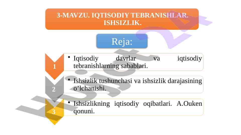 Iqtisodiy davrlar: rivojlanish va tebranishlar