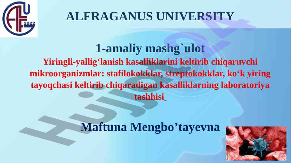 Yiringli-yallig‘lanish kasalliklari va mikroorganizmlar