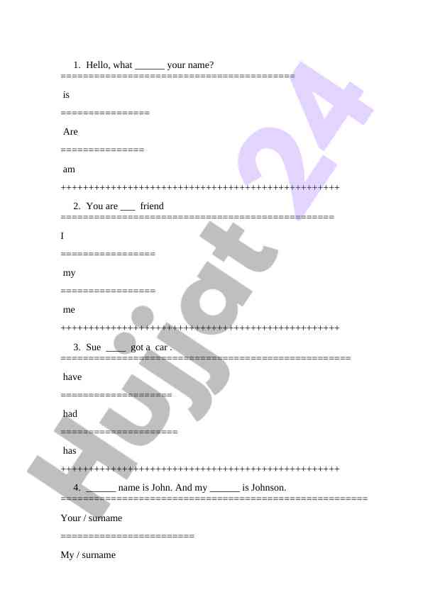 Basic english grammar structures and practice