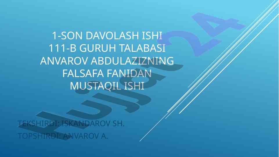 Jamiyatning gumanizatsiyalashuvi sharoitida gumanizm