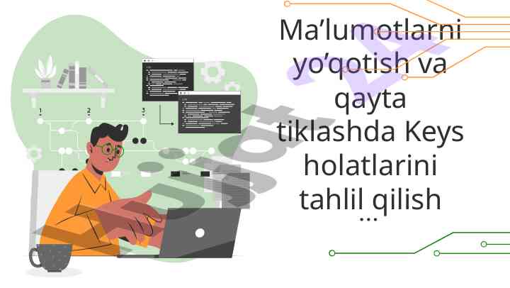 Ma'lumotlarni yo'qotish va qayta tiklash tahlili