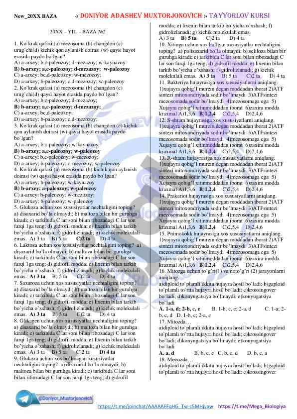 Ko'krak qafasi hayot eralari testi