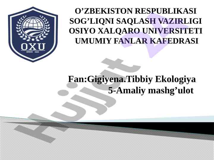 Ishchilar organizmi va shovqin ta'siri tahlili