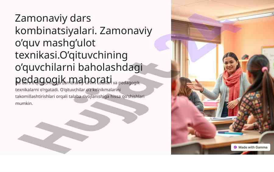 Zamonaviy ta'lim usullari va pedagogik texnikalar