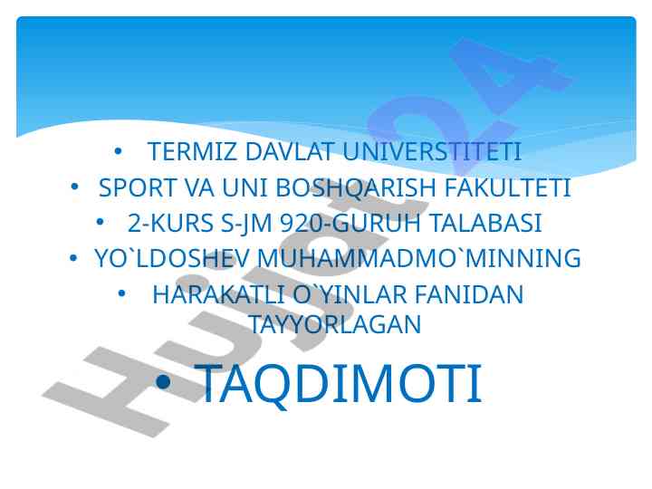 Voleybol o'yini usullari taqdimoti