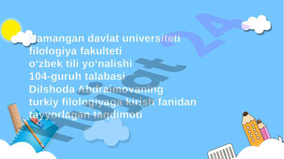 Alisher navoiyning muhokamat ul-lug'atayn asari