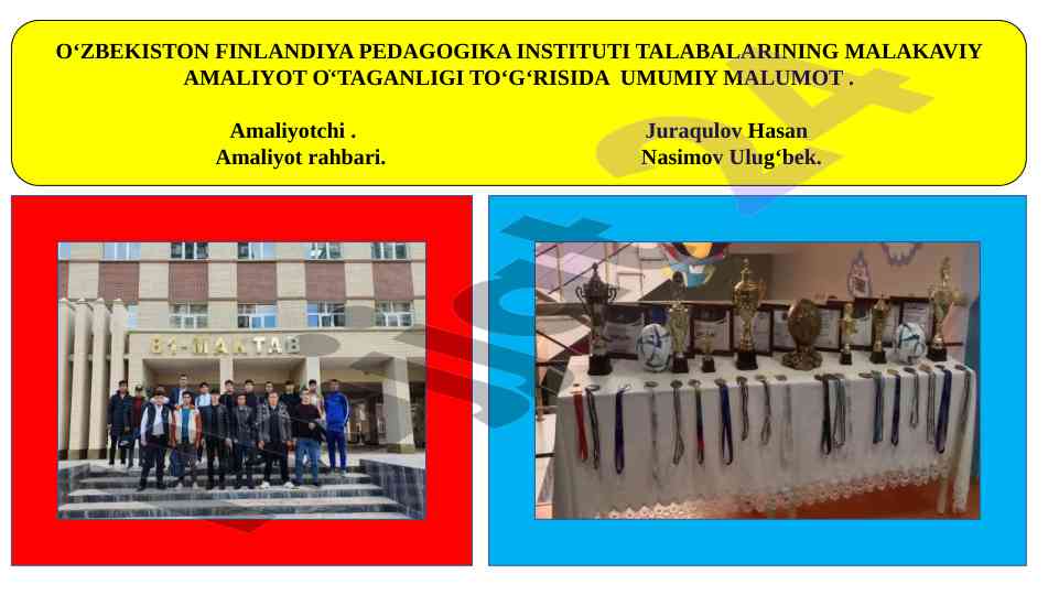 O‘zbekiston finlandiya pedagogika instituti talabalarining amal