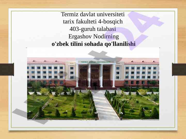 Tilxat haqida ma'lumot va undagi zaruriy qismlar