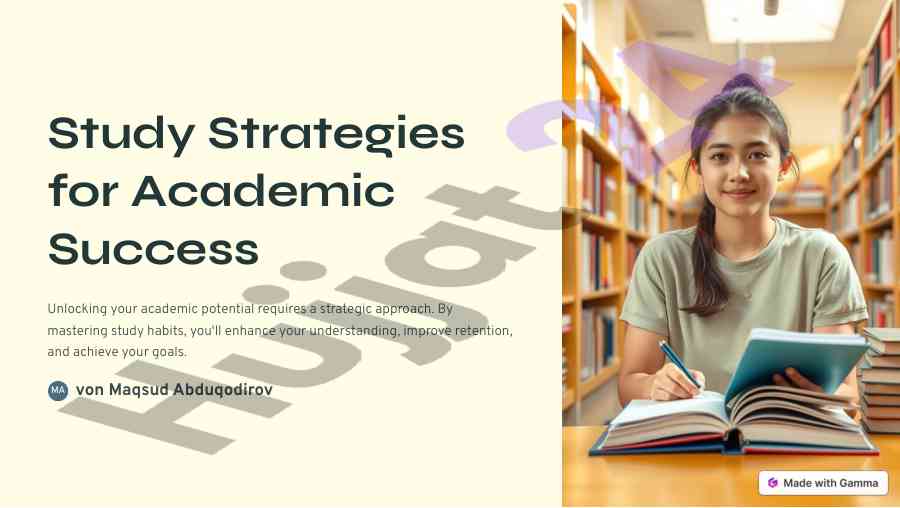 Study strategies for academic success