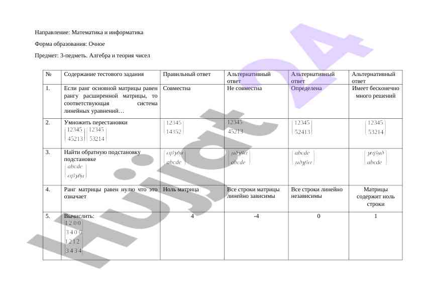 Algebra va teoriya sonlariga kirish