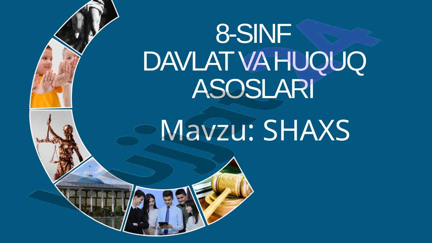 Shaxs va davlat munosabatlarining huquqiy asoslari