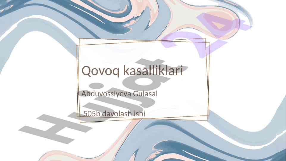Qovoq kasalliklari va davolash usullari