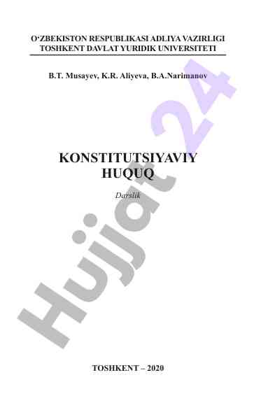 Konstitutsiyaviy huquq darslik 2020