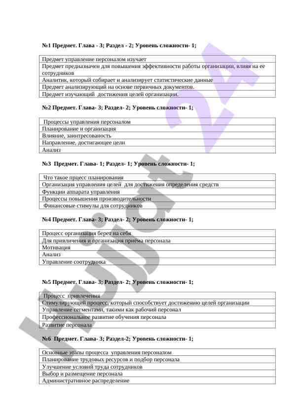 Urovni slozhnosti va predmetlar tahlili