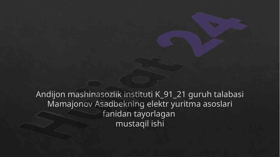 Ozgaruvchan tok motorlarini tormozlash rejimlari