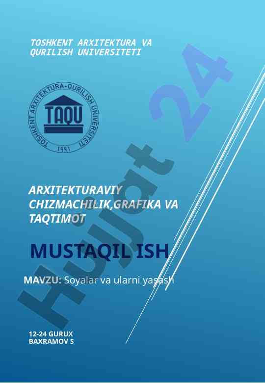 Soyalar va ularni yasash aksanometrik proyeksiyalarda