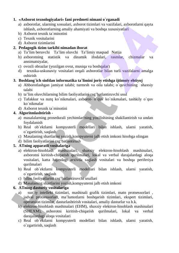 Axborot texnologiyalari ta'limida ijtimoiy ehtiyojlar