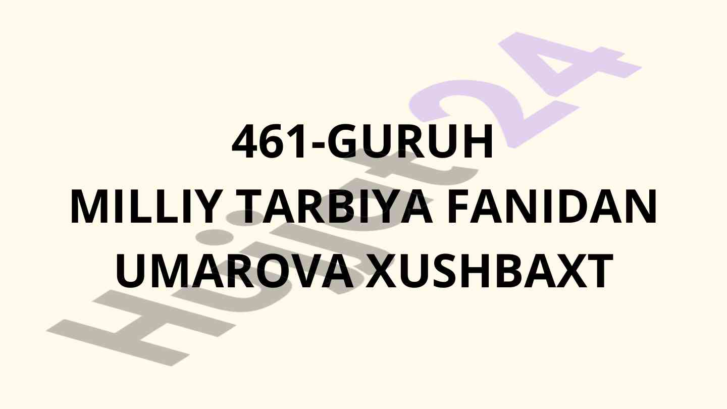 Milliy tarbiyaning falsafiy asoslari va metodologik asoslar