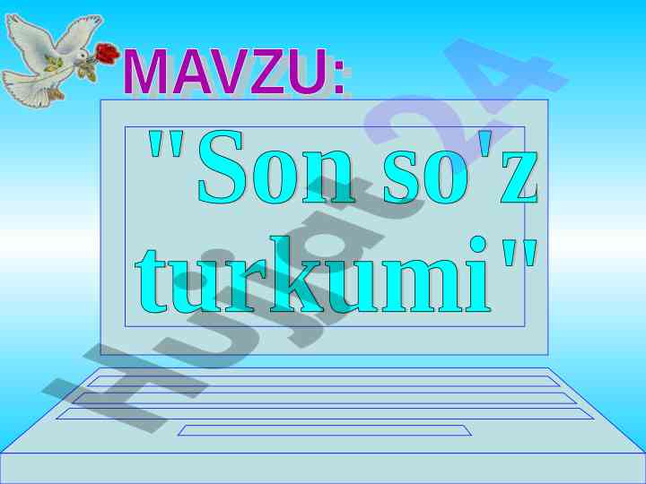 Son so'z turkumi dars ishlanmasi