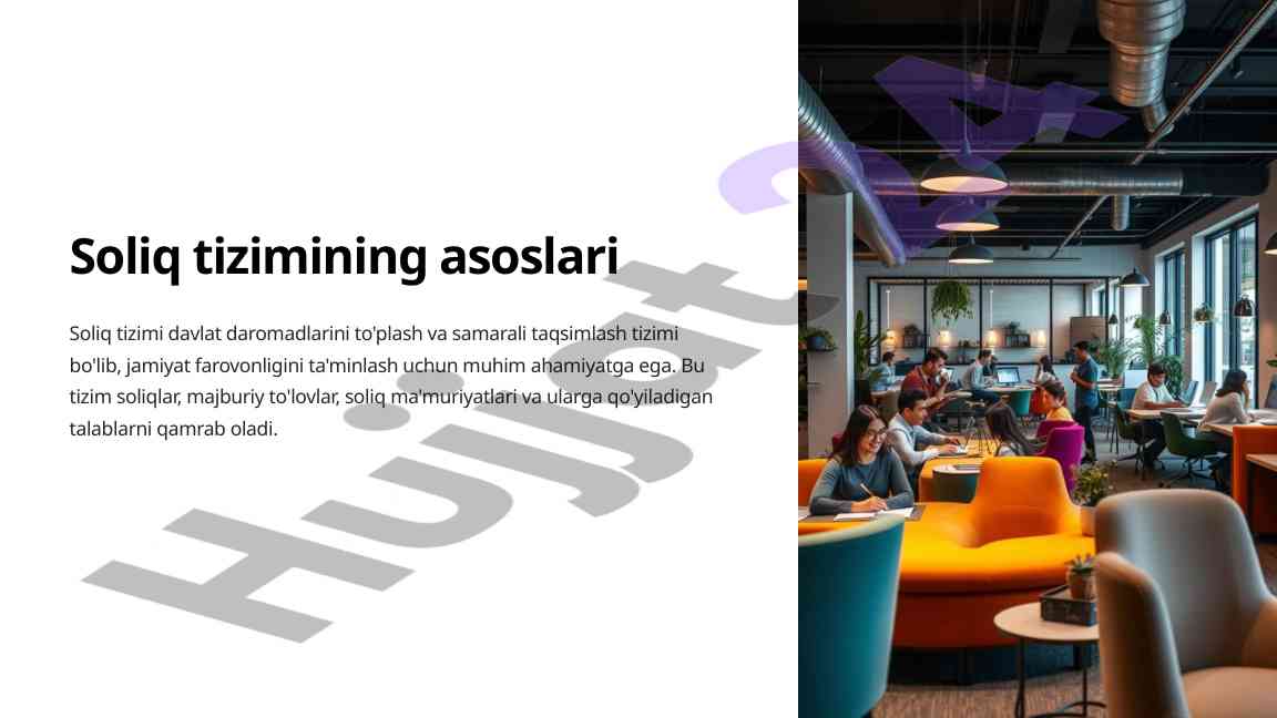 Soliq tizimining asoslari