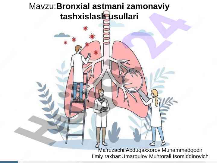 Bronxial astmani zamonaviy tashxislash usullari