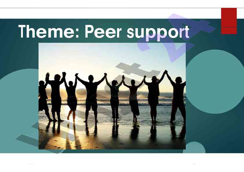 Peer support and recovery process insights